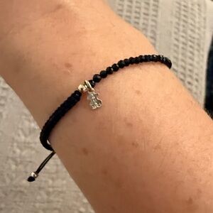 Tous Black Onyx Beaded Adjustable Bracelet